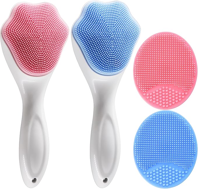 Silicone Face Scrubber β Exfoliating Facial Cleansing Brush for Pores & Blackhead Removal