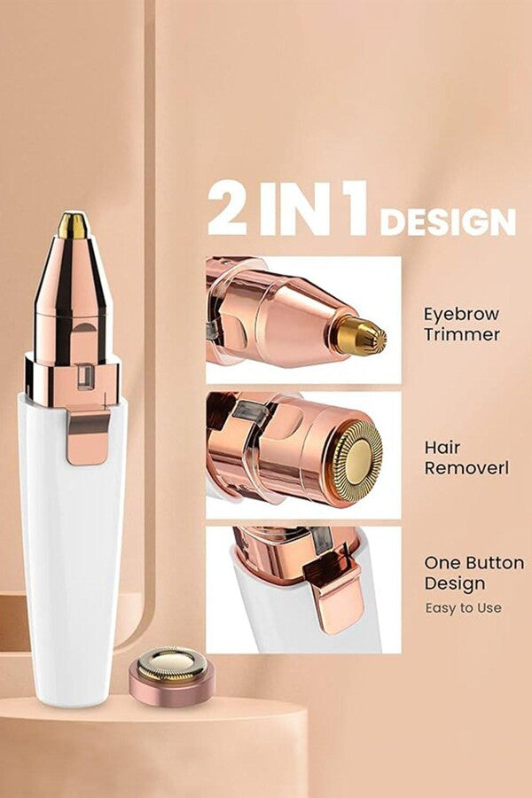 2 in 1 eyebrow trimmer