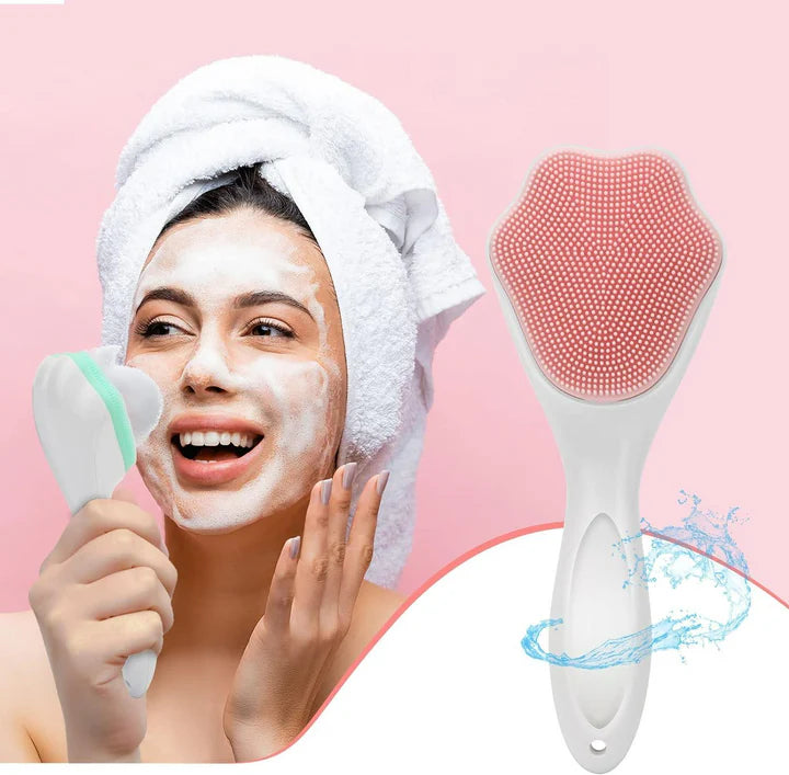 Silicone Face Scrubber – Exfoliating Facial Cleansing Brush for Pores &amp; Blackhead Removal