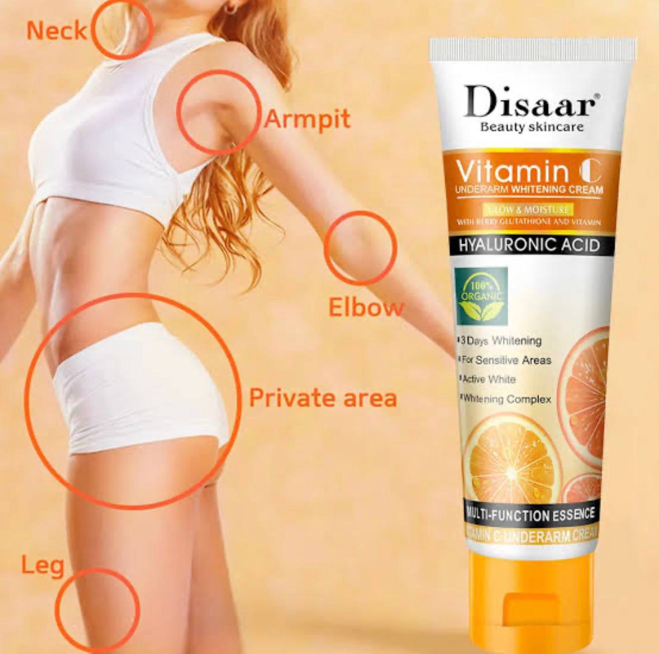Vitamin C Underarm Whitening Cream Disaar