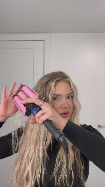 Hair Curler with Three Barrels