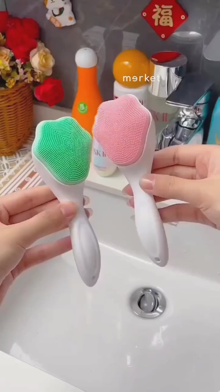 Silicone Face Scrubber – Exfoliating Facial Cleansing Brush for Pores &amp; Blackhead Removal
